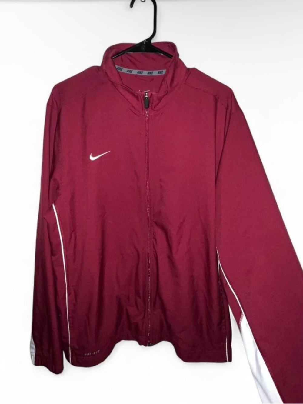 Nike Red Dri-Fit Performance Top with White Logo
